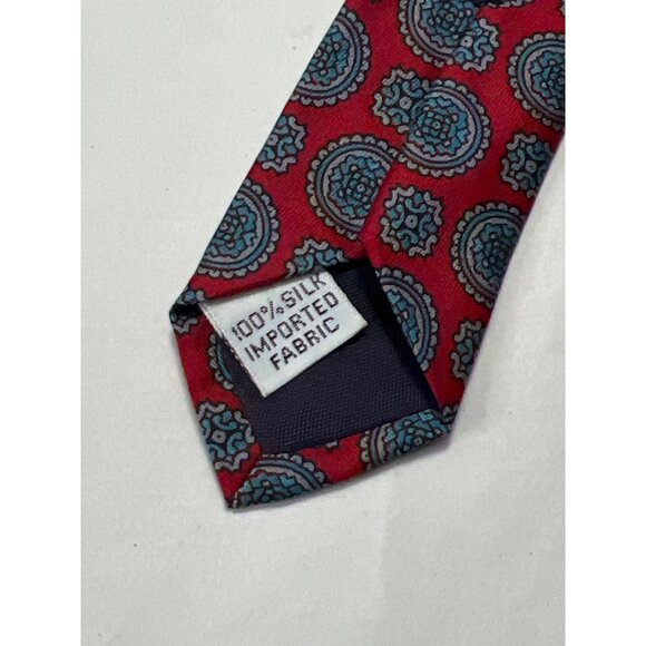 Gant Mens 100% Silk Tie Red & Blue - Picture 4 of 5